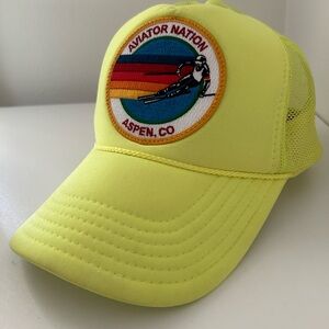 Aviator Nation Trucker Hat Neon Yellow